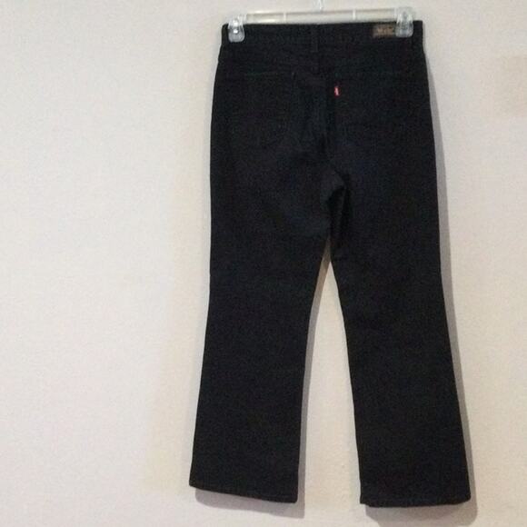 Levi's Black Perfectly Slimming Bootcut 512 Jeans Size 12 - Picture 4 of 16